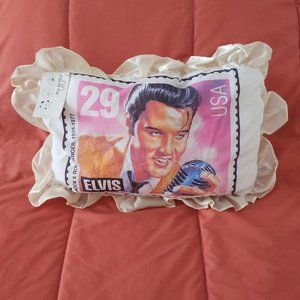 Pillow Pal Vintage Elvis Presley Postal Stamp Teddy Bear Pillow